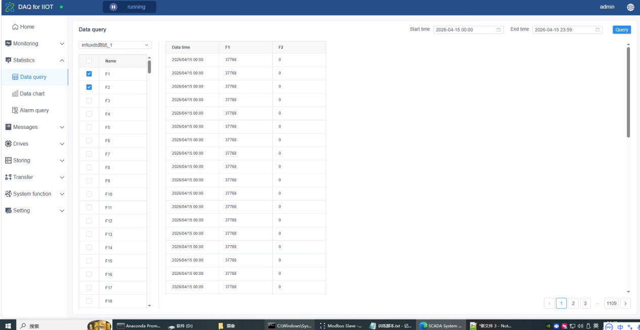 SCADA System screenshot